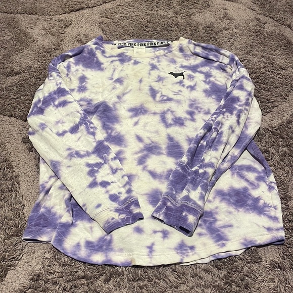 PINK Victoria’s Secret White and Purple Tie-Dye in Women’s Size S|P - Picture 3 of 16